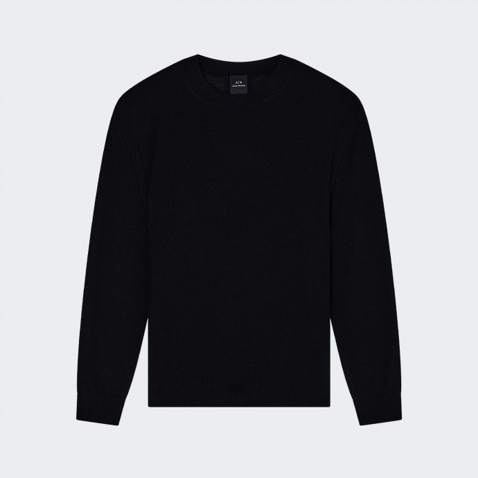 Su�ter de punto con cuello redondo de Armani Exchange