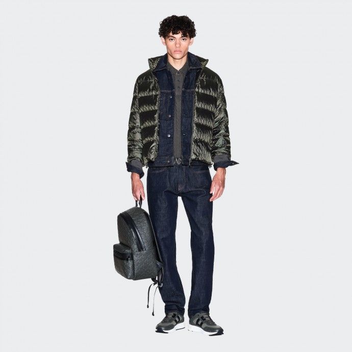 Veste en tissu avec logo Armani Exchange