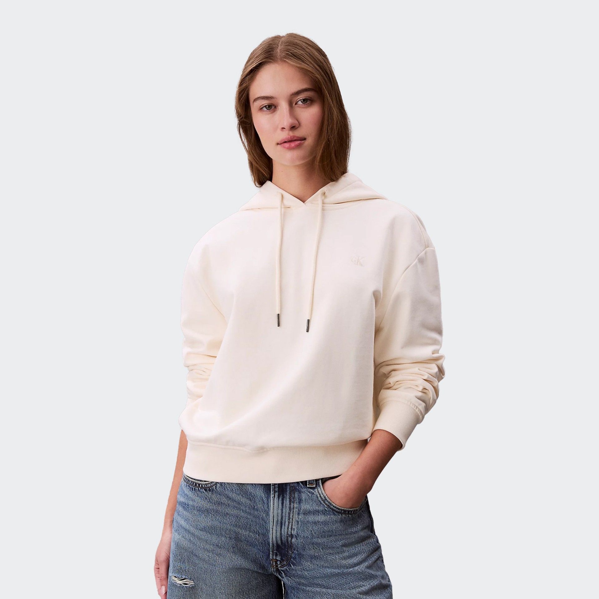 Calvin Klein Crop Graphic Hoodie