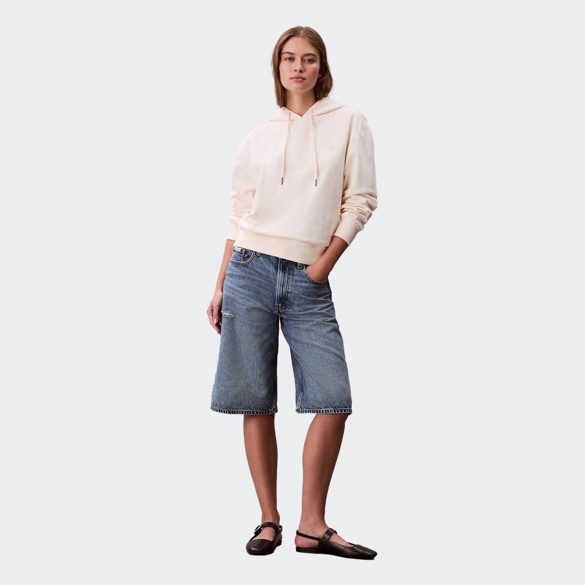 Calvin Klein Crop Graphic Hoodie