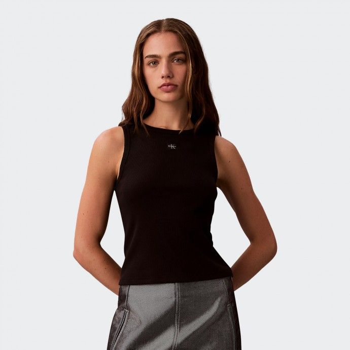 Top Calvin Klein Label 2X2 Baby Rib