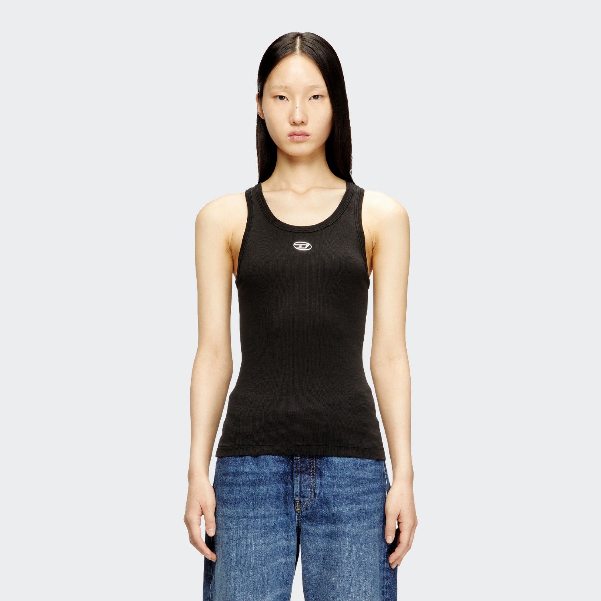Diesel Cotton Strap Top