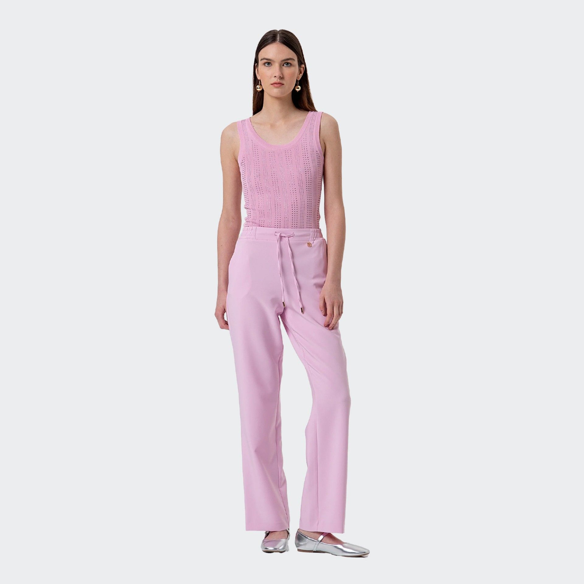 Regular coulisse pants Fracomina