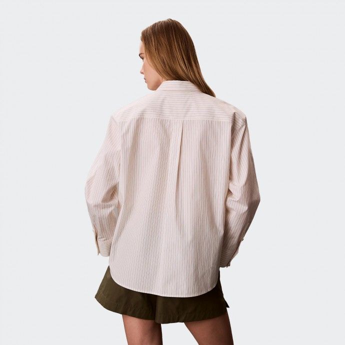 Camisa com riscas Calvin Klein