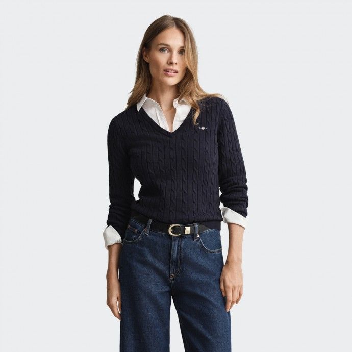 Pull en maille torsadée Gant