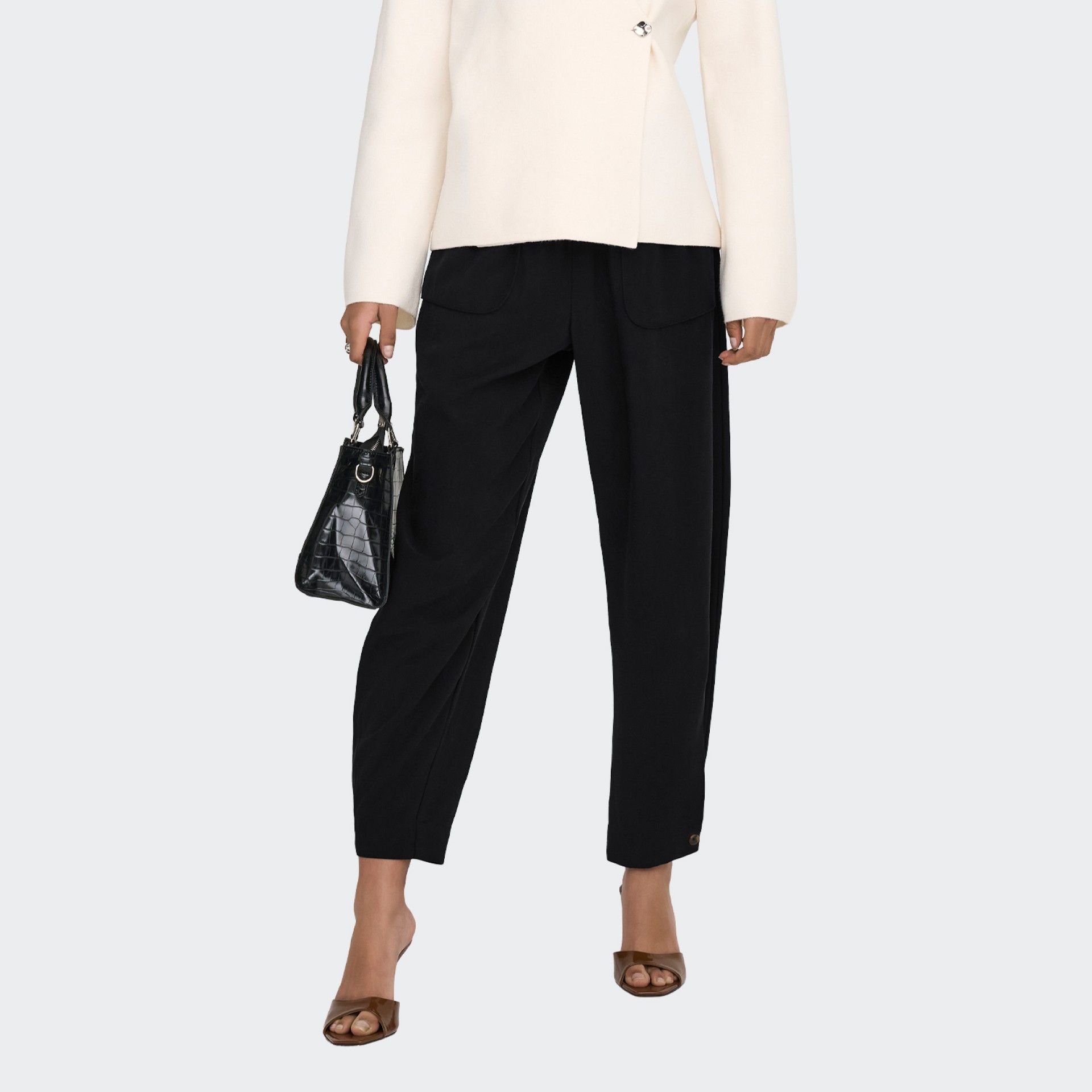 Pantalon JDY coupe ample à jambes larges