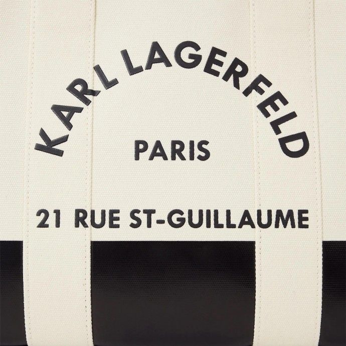 Bolso bandolera Karl Lagerfeld Rue St-Guillaume square patch bolso tote mediano
