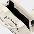 Bolso bandolera Karl Lagerfeld Rue St-Guillaume square patch bolso tote mediano Bolso bandolera Karl Lagerfeld Rue St-Guillaume square patch bolso tote mediano