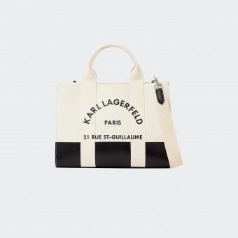 Mala Tiracolo Karl Lagerfeld Rue St-Guillaume square patch medium tote bag