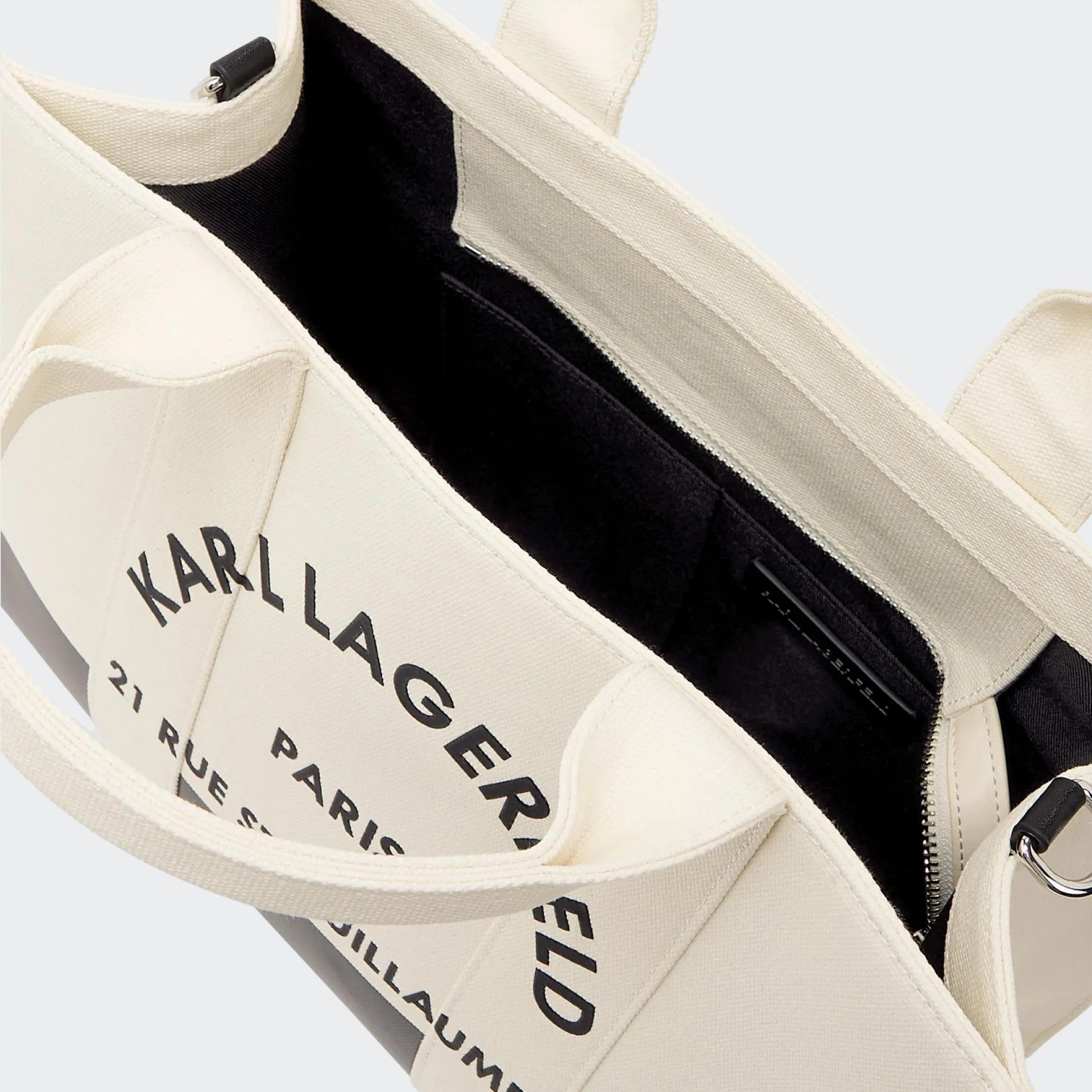 Bolso bandolera Karl Lagerfeld Rue St-Guillaume square patch bolso tote mediano