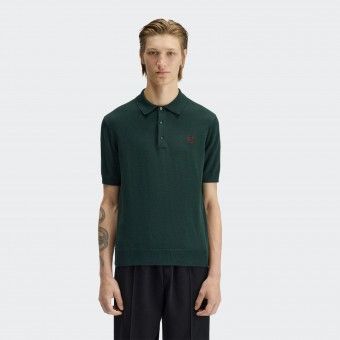 Fred Perry Knitted Polo Shirt