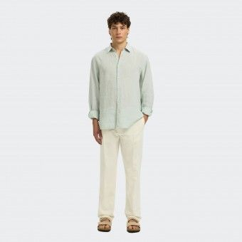Pantaloncini Selected Homme Liam | Pull-on Con Zip E Bottone, Tasche A Filetto | 65% Poliestere 33% Cotone - 2