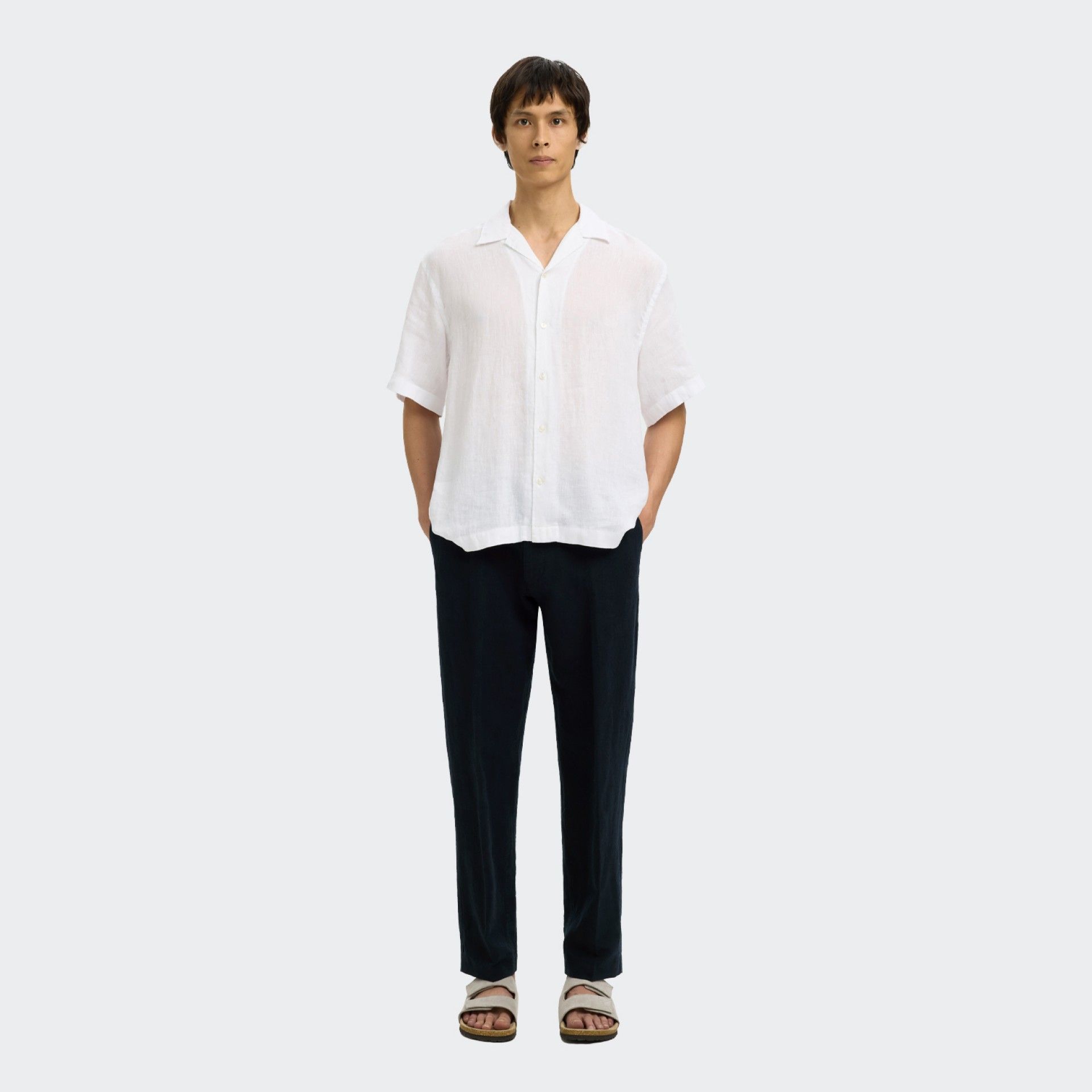 Pantalones de lino Selected Homme