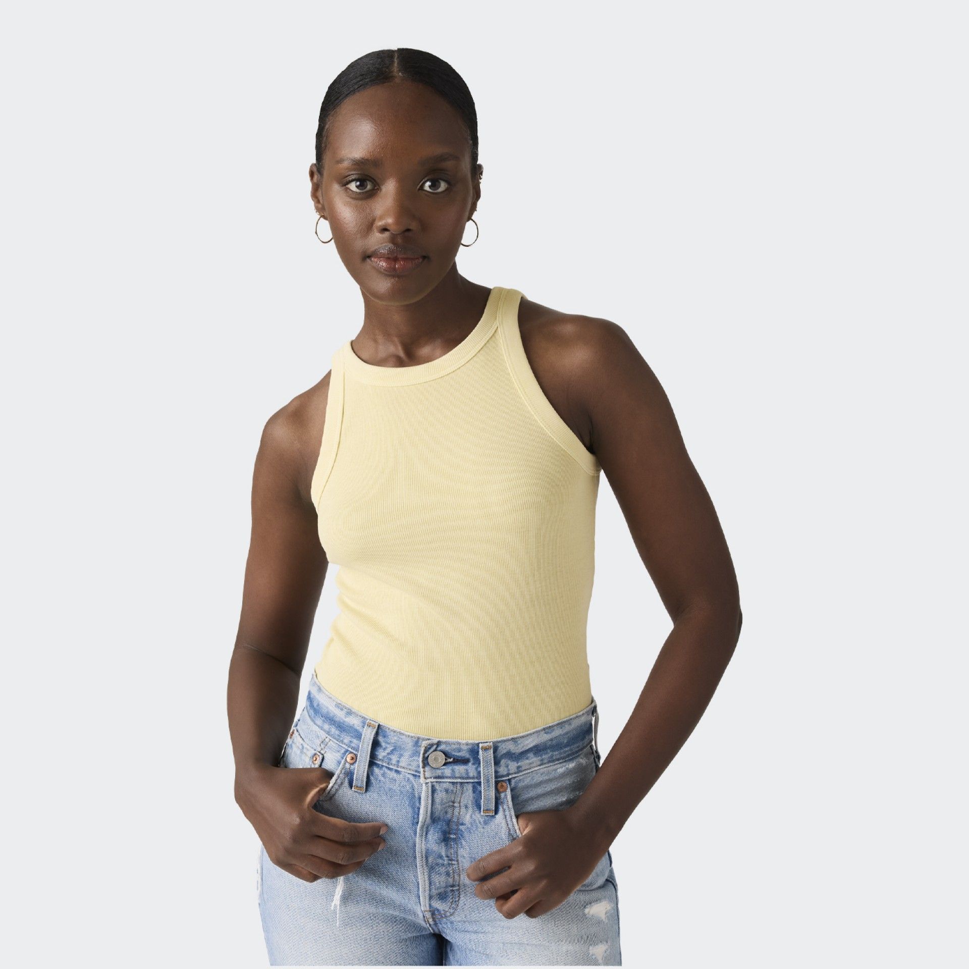 Levis Essential Racer Tank Garment Dye