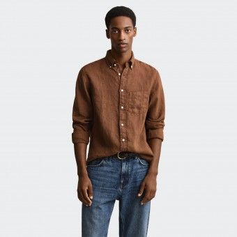 Camisa de lino Gant Regular GMNT Diyed