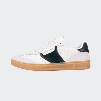 Baskets Fred Perry en cuir textur� et daim