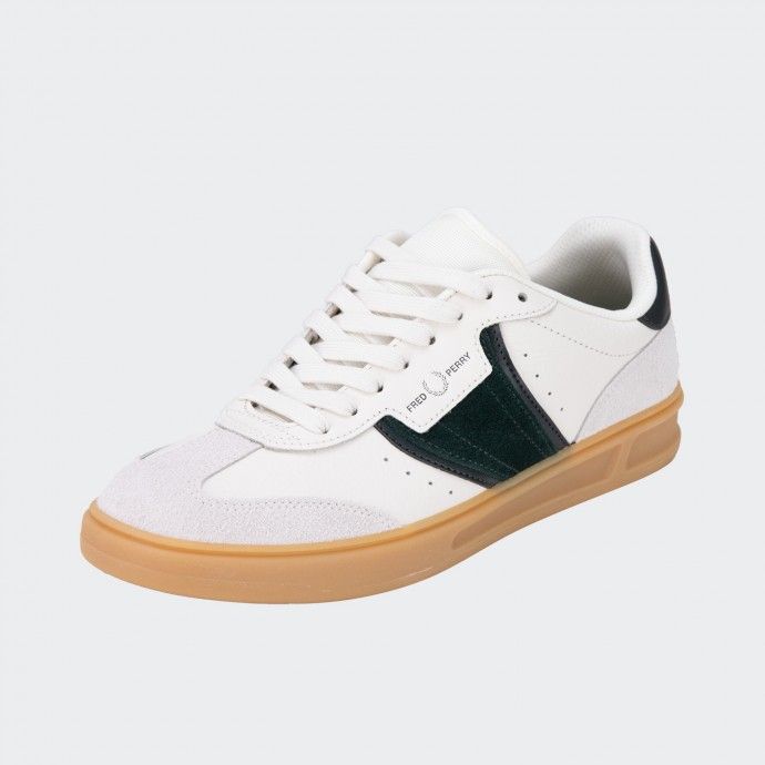 Baskets Fred Perry en cuir texturé et daim