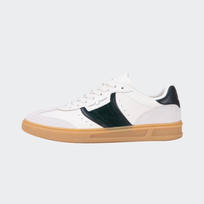 Baskets Fred Perry en cuir texturé et daim