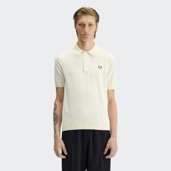 Fred Perry Knitted Polo Shirt