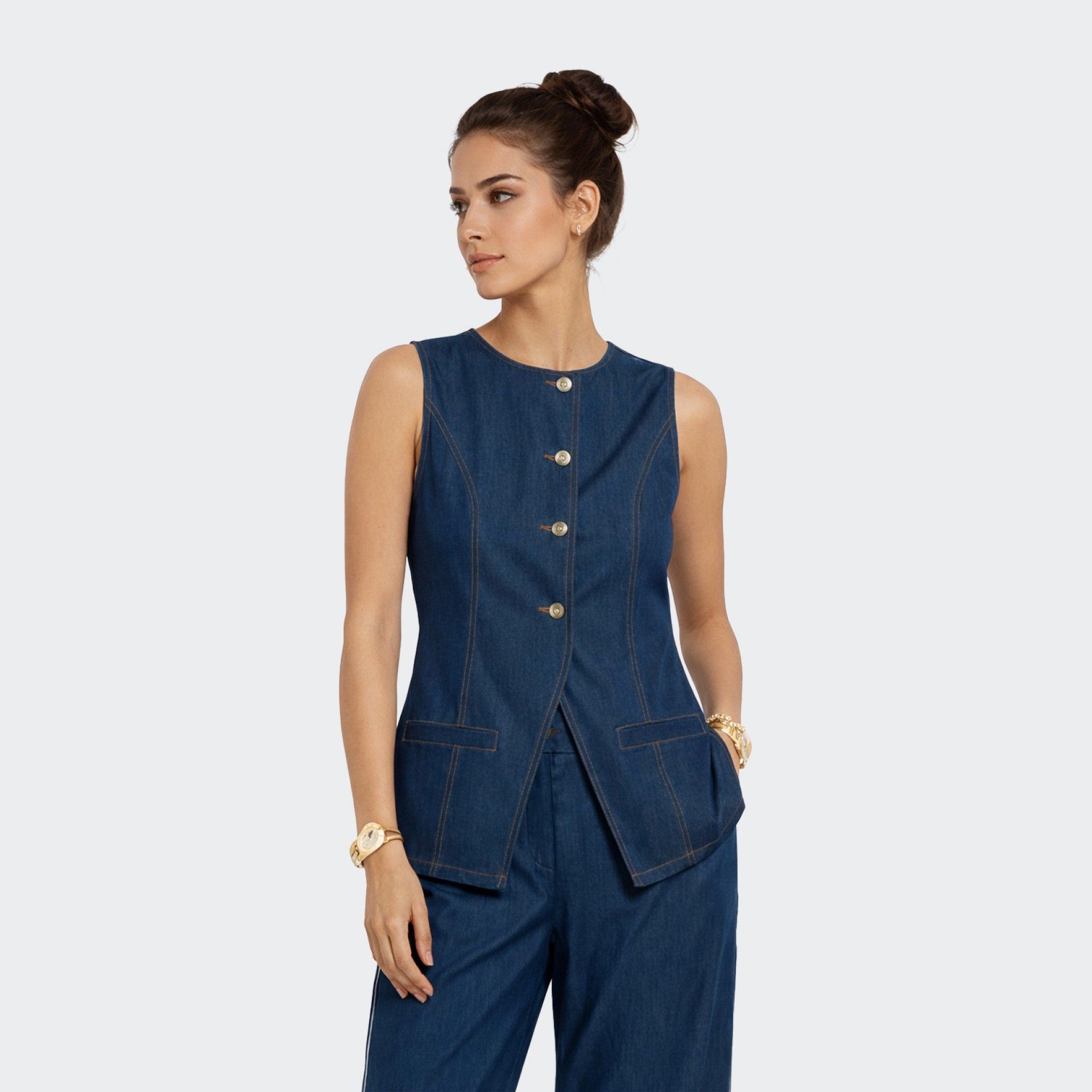 Goa Goa Denim Waistcoat