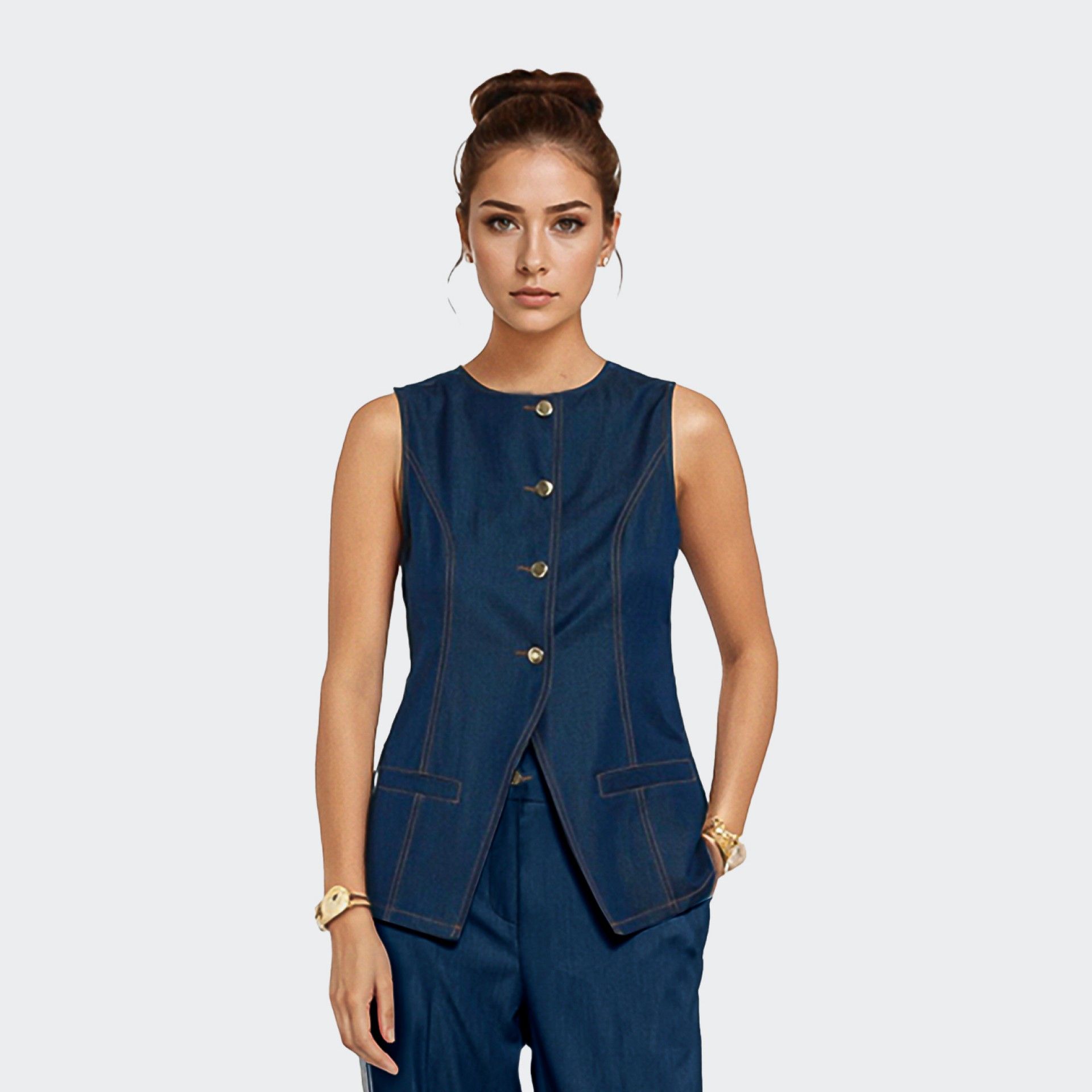 Goa Goa Denim Waistcoat