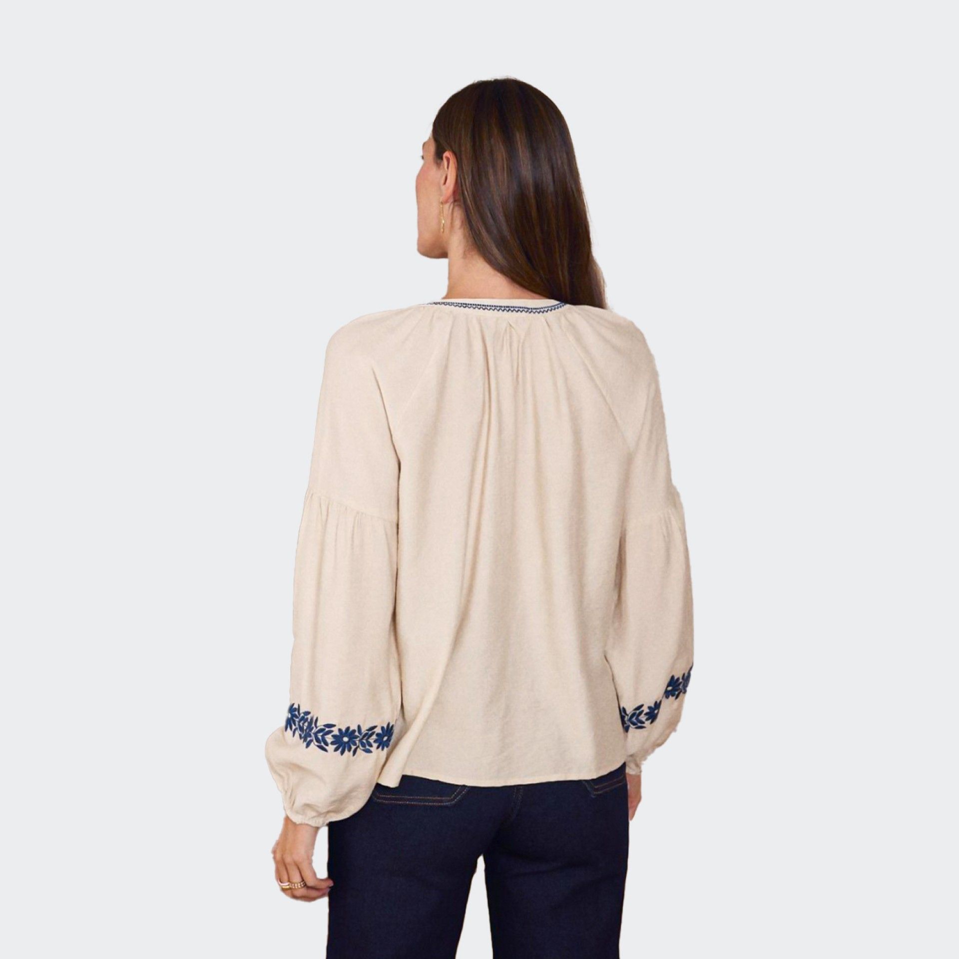 Polin Et Moi Embroidered Blouse