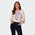 Polin Et Moi Embroidered Blouse Polin Et Moi Embroidered Blouse
