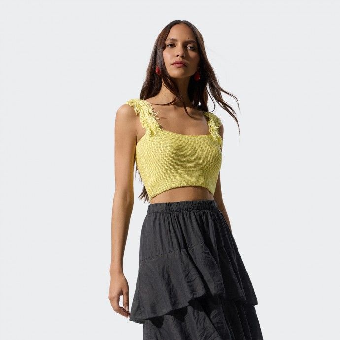 BSB Knitted Crop Top