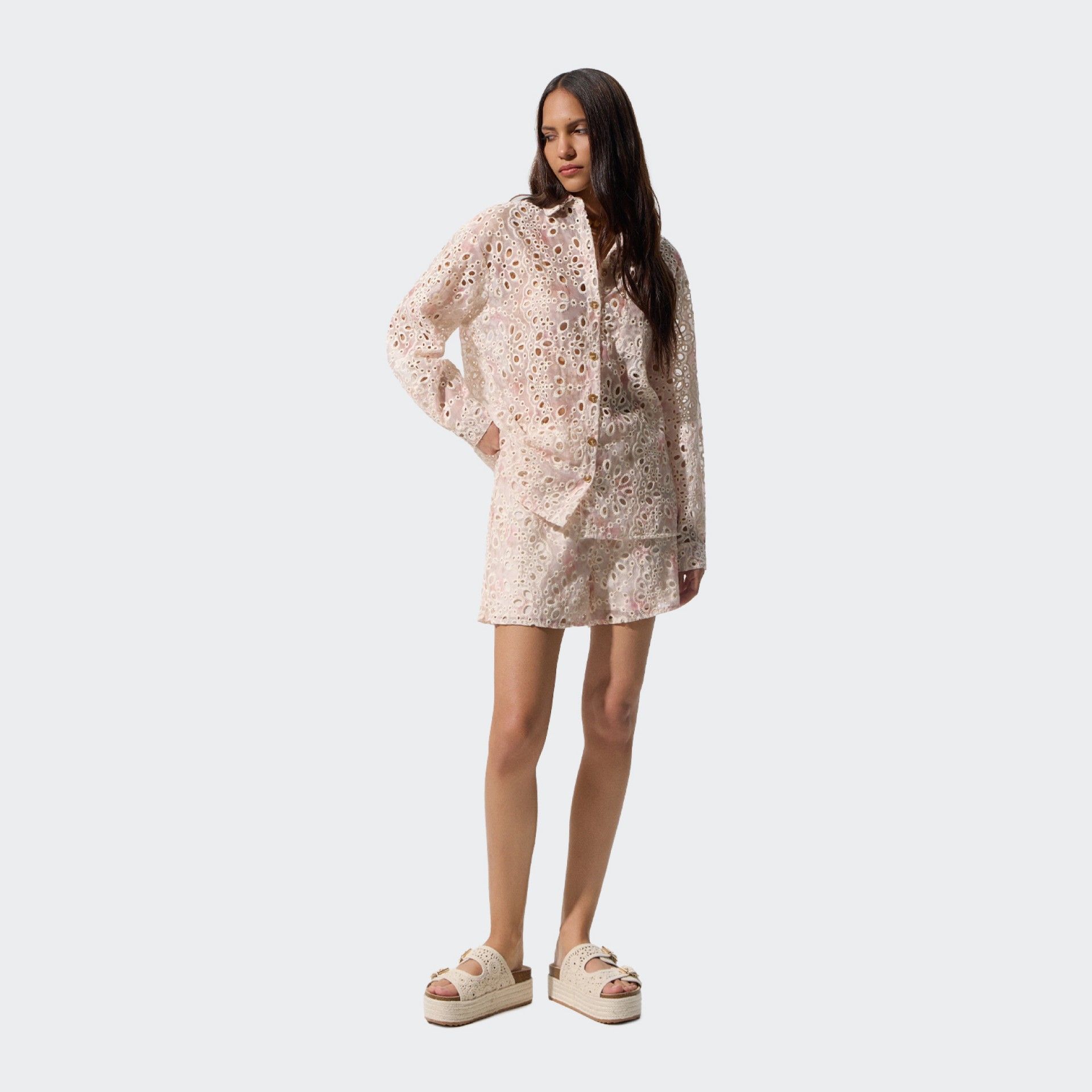 BSB Embroidered Shirt and Shorts Set