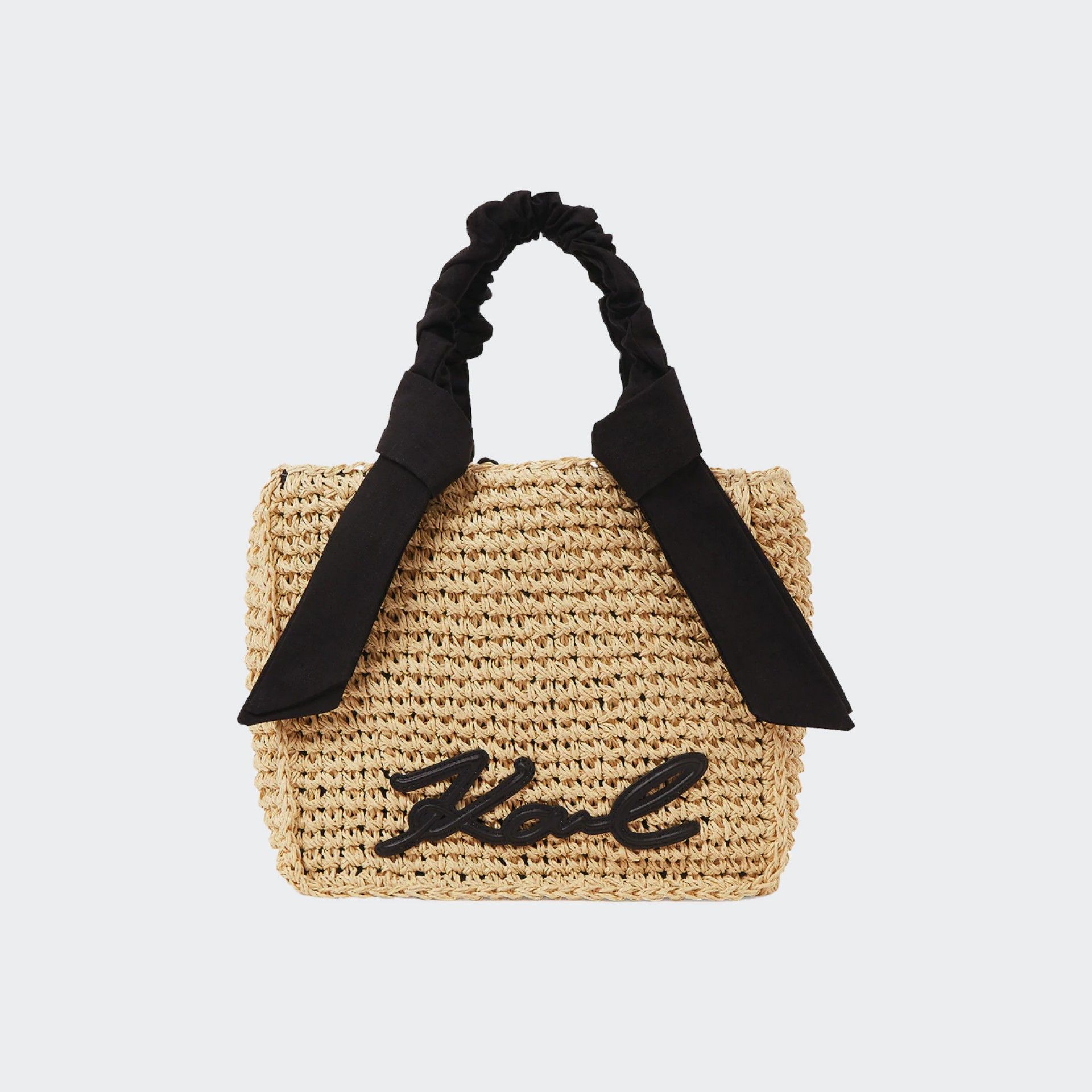 Karl Lagerfeld Raffia Shoulder Bag
