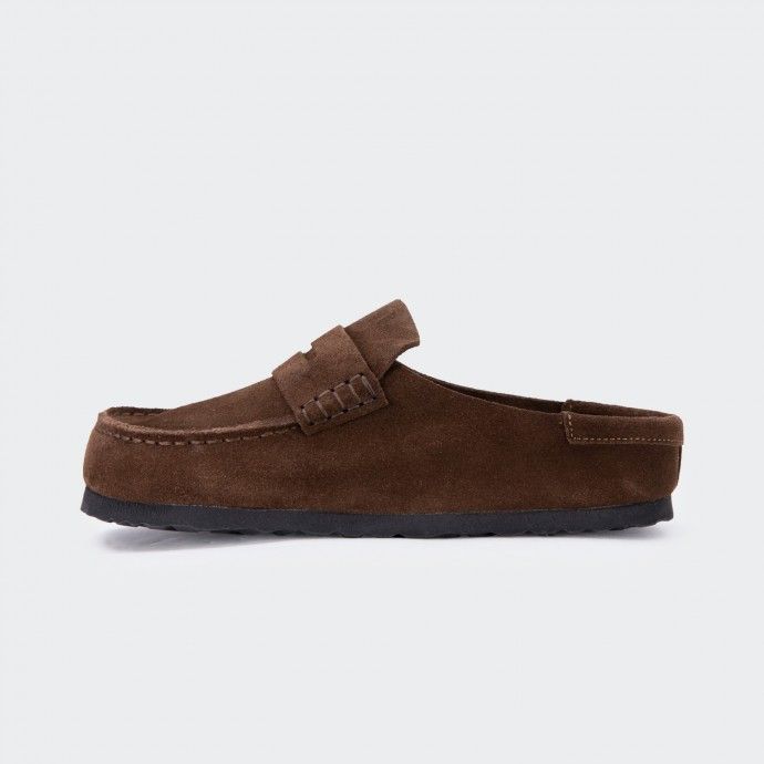 Birkenstock Naples Wrapped Suede Clogs