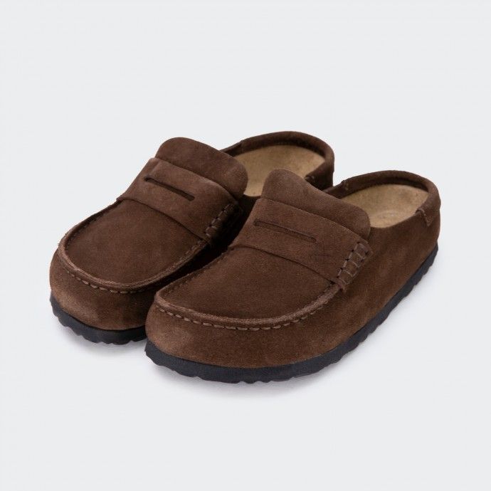 Birkenstock Naples Wrapped Suede Clogs