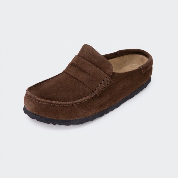 Birkenstock Naples Wrapped Suede Clogs