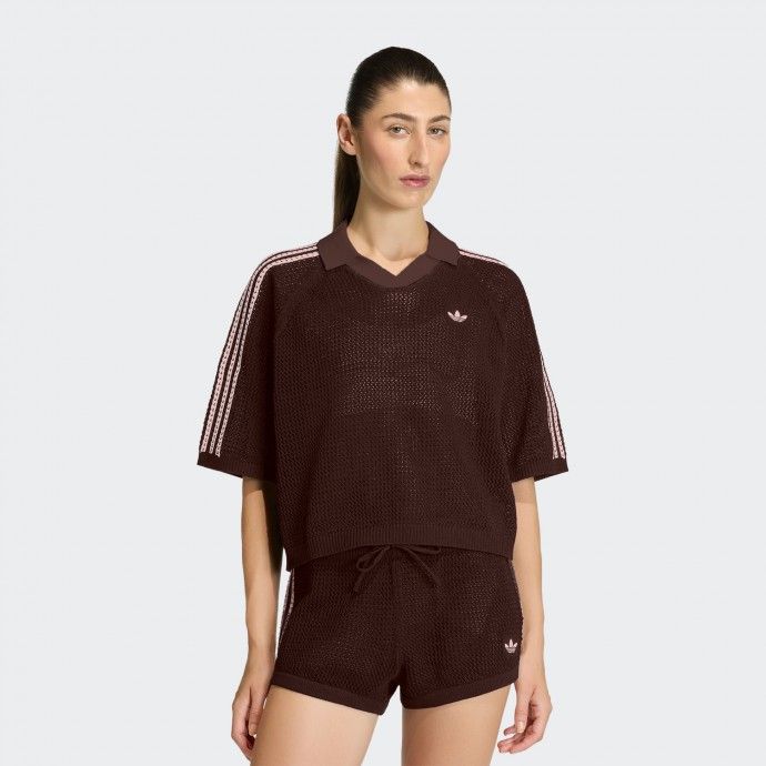 Adidas Crochet Polo Shirt