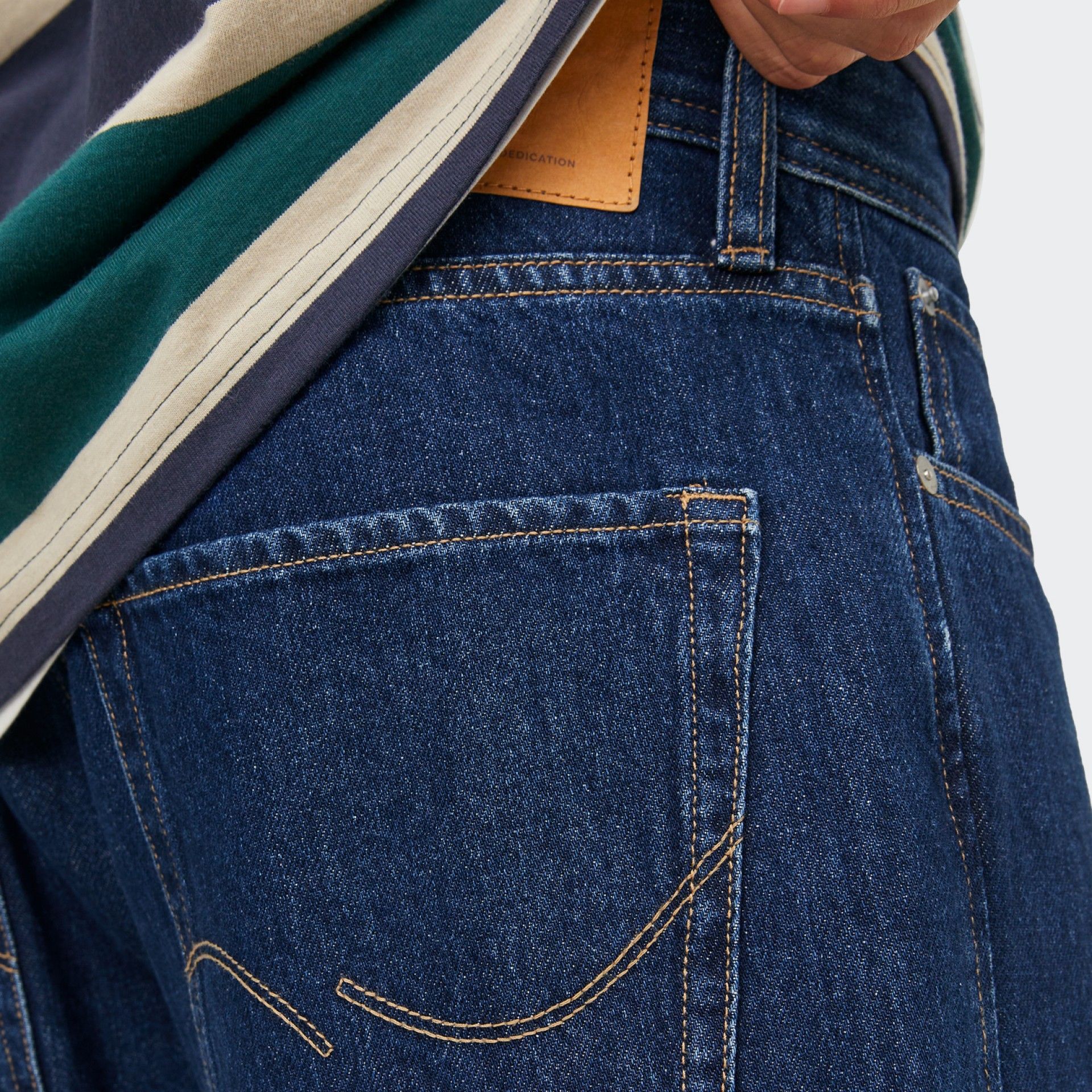 Calças de Ganga Jack & Jones Erkek Eddie 924 Loose Fit