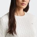 Suéter de punto trenzado con cuello redondo de Gant Suéter de punto trenzado con cuello redondo de Gant