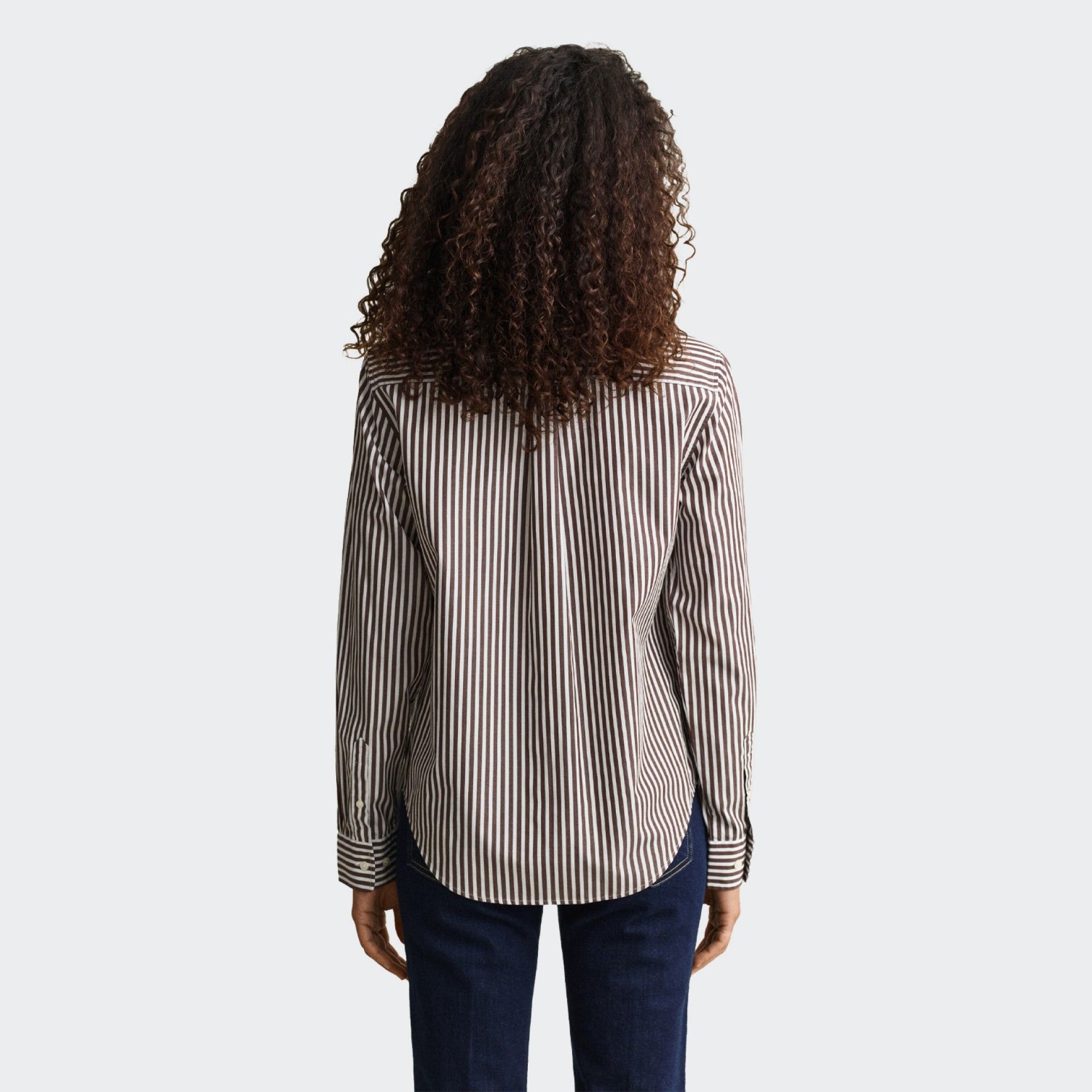Camisa clásica de popelina a rayas