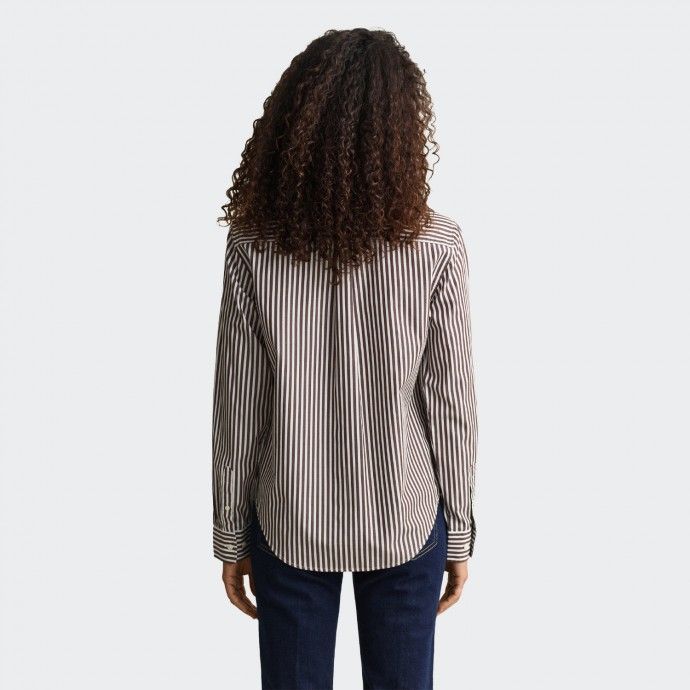 Camisa clásica de popelina a rayas