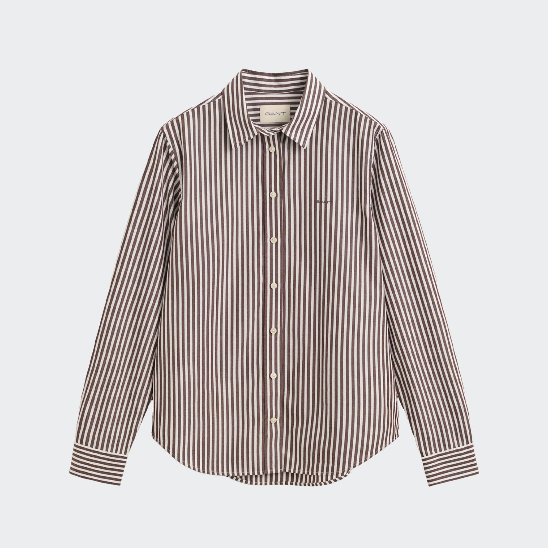 Camisa clásica de popelina a rayas