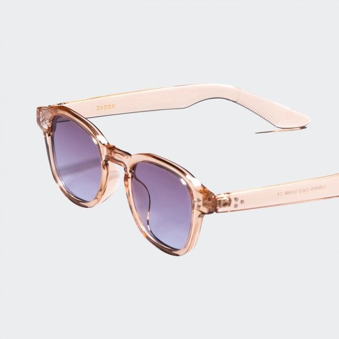 Óculos de Sol Zadok Eyewear LUDWIG TRANSPARENT CHAMPAGNE
